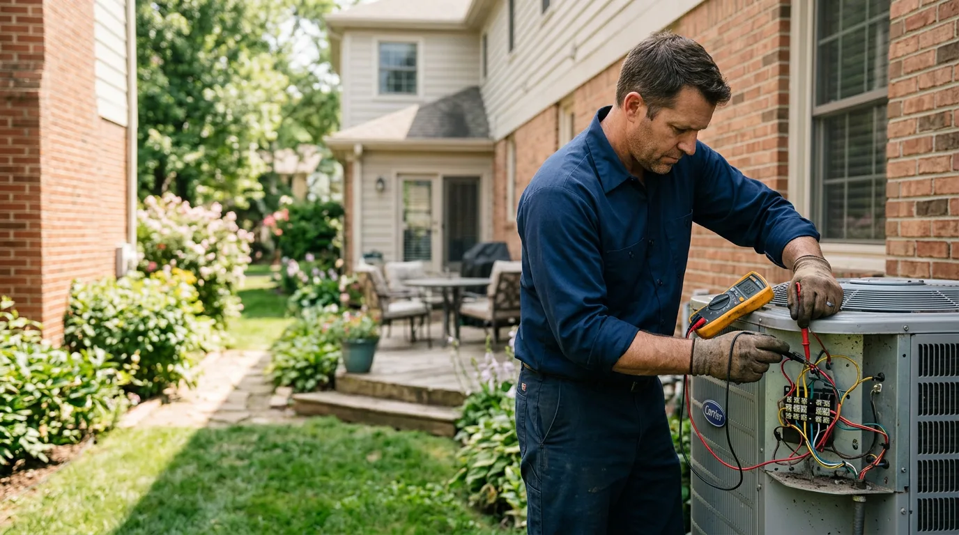 HVAC technician working near Elk Park, NC
